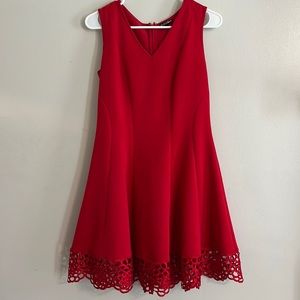 Roz and ALI Red petite dress Size 10.